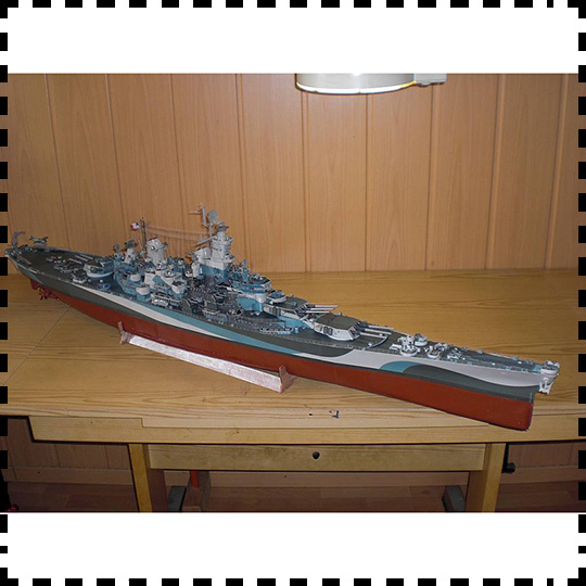 Model Kit Uss Missouri - 1:200 ölçekli USS Missouri (BB-63) donanma
