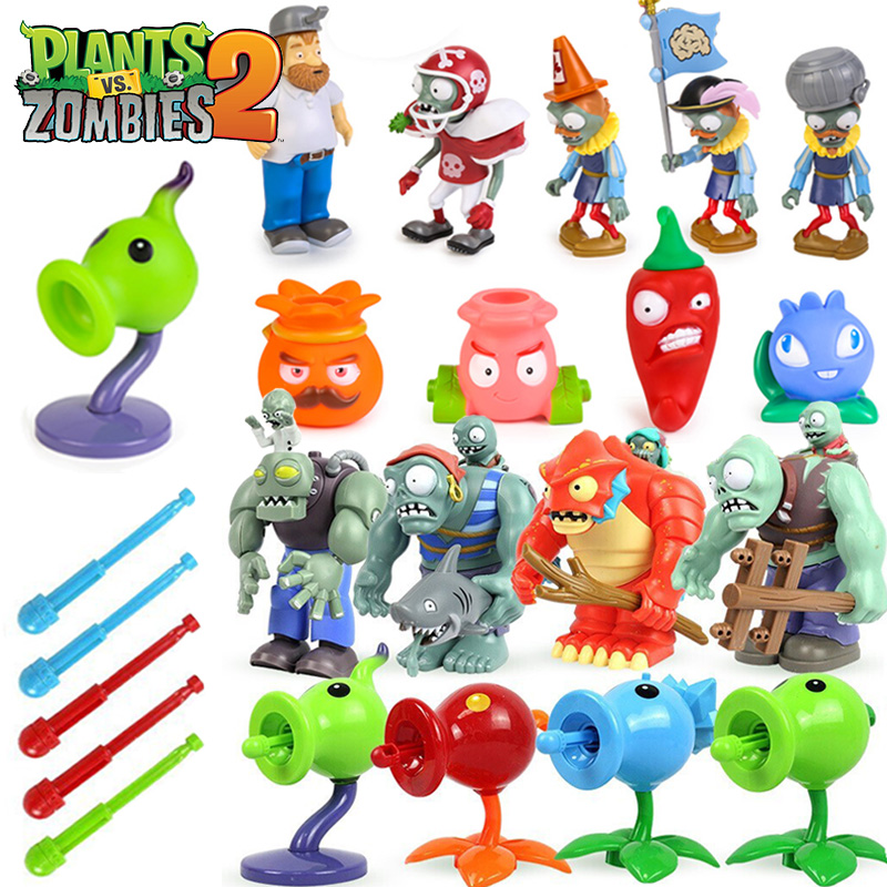 Model Kit Zombie - Bitkiler Zombilere Karşı Oyuncak Seti Kutusuz