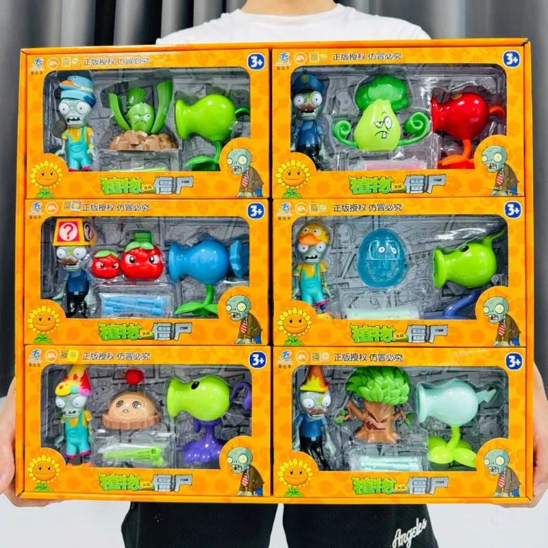 Model Kit Vs Action Figure - Popüler Plants Vs. Zombies Komple Set