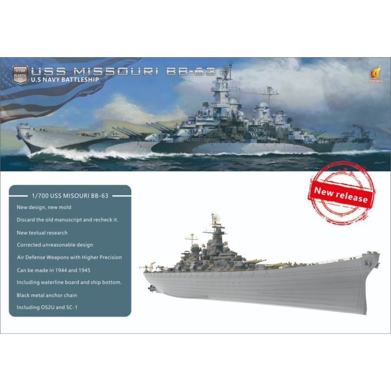 Very Fire 1/700 USS Missouri S - Model Kit Uss Missouri incelemesi ve fiyatı